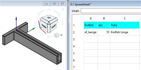 Spreadsheet Arbeitsbereich FreeCAD Dokumentation Einführung