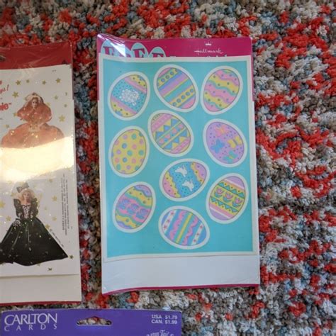 Vintage Office Vintage Stickers Easter Eggs Holiday Barbie 9s