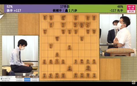 朝日新聞将棋取材班 On Twitter 村）菅井竜也八段―藤井聡太竜王戦、天井カメラの映像が使えるため。このようなレイアウトでお届けして