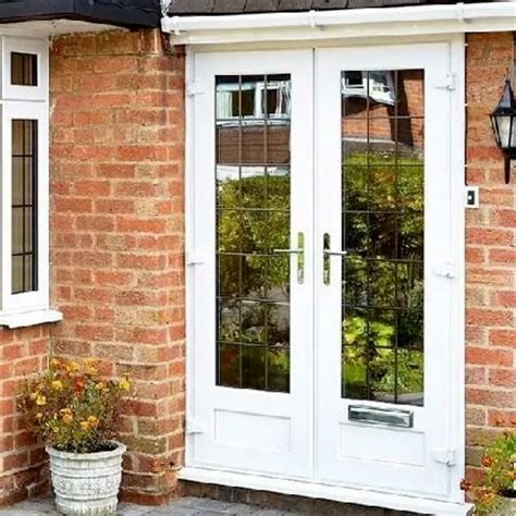 Hinged White Upvc Glass Door For Home Thickness Mm At Rs Sq Ft