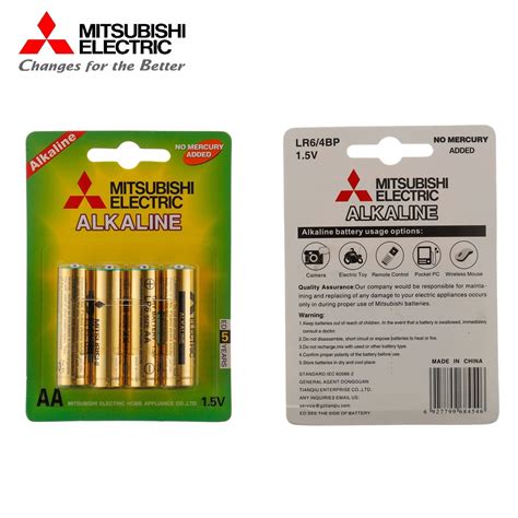 Mitsubishi AA Alkaline Lr6 1 5V Dry Cell Battery AAA Lr03 Wholesale