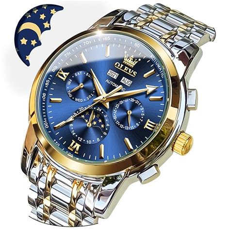 Buy OLEVS Automatic Watches For Men Mechanical Slef Wind Luxury Classic