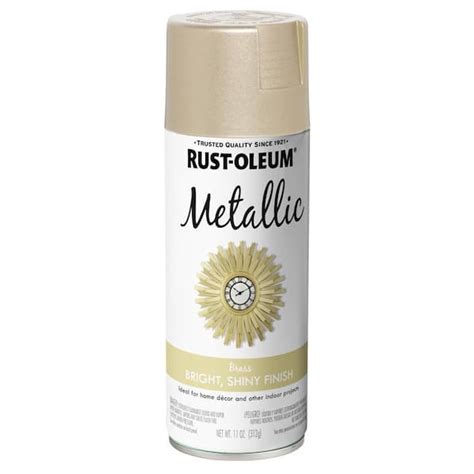 Rust Oleum Specialty 11 Oz Metallic Brass Spray Paint 342602 The