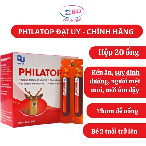 PHILATOP NEW ống nhựa Đại Uy cho trẻ em biếng ăn chậm lớn còi xương