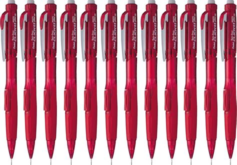 Pentel Twist Erase Click Mechanical Pencil Mm Pack Of Red