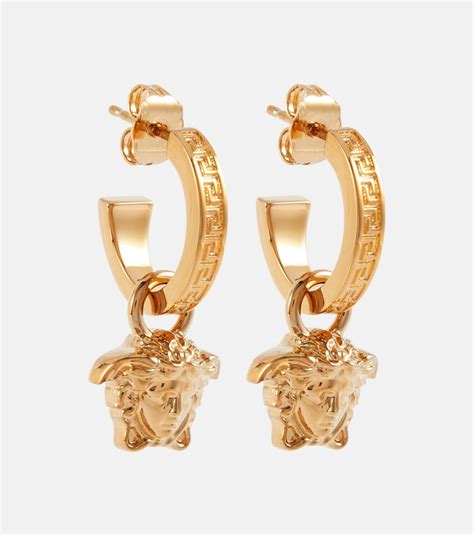 Versace La Medusa Greca Hoop Earrings Versace