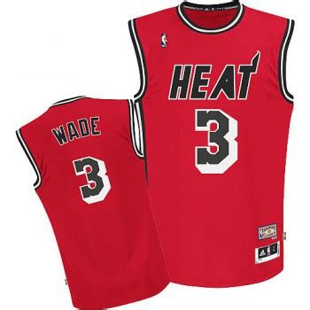 Men S Miami Heat Dwyane Wade Authentic Red Hardwood Classics Nights