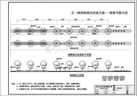 道路景观绿化cad图纸 2道路及高速公路绿化设计图土木在线