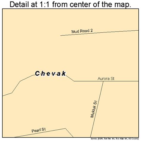 Chevak Alaska Street Map 0213230