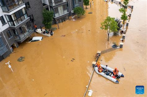 China Upgrades Emergency Response To Heavy Rainfall Flooding In Hunan