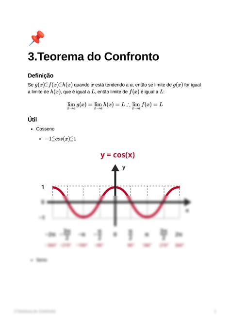 SOLUTION CALCULO 1 Teorema Do Confronto Studypool