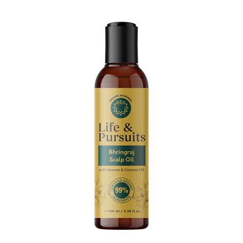 Life And Pursuits Organic Hair Growth Oil 338 Fl Oz Ayurvedic Scalp Therapy Oil