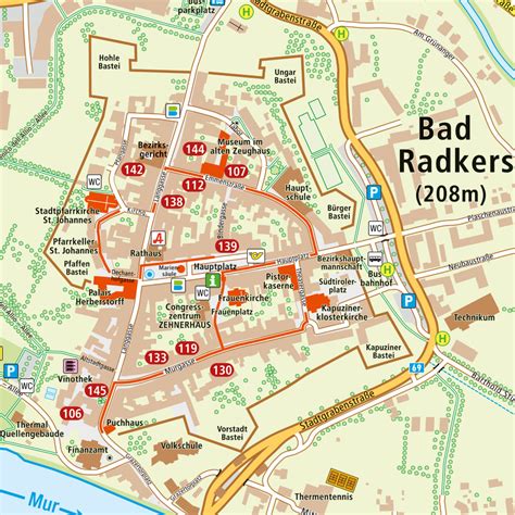 Stadtplan Bad Radkersburg