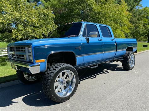 1987 Chevrolet K30 Crew Cab 4x4 6 2 Ls Swap Fully Redone Vintage Air 24s Look Classic