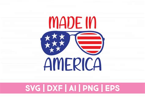 Made in America USA Flag Graphic by CraftartSVG · Creative Fabrica