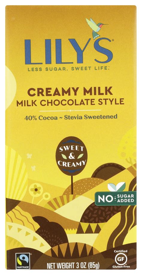 Lily S Creamy Milk Chocolate Bar 3 Oz