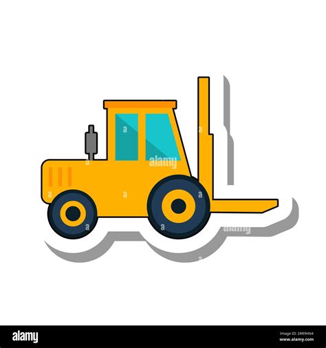 Forklift Warehouse Construction Loader Stock Vector Image And Art Alamy