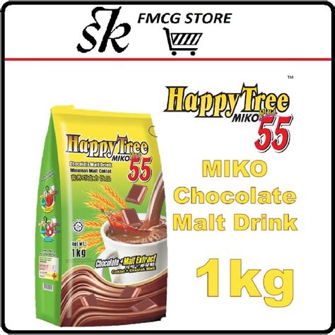 Happy Tree Plus 55 Miko 1kg Minuman Malt Coklat 3012024 Shopee