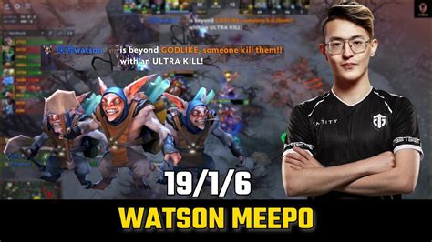 TOP Meepo Game Watson Dota 2 Pro Gameplay YouTube