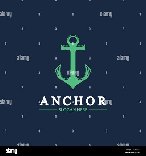 Anchor Logo And Symbol Template Icons App Vector Image Stock Vector