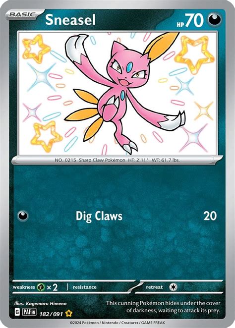 Sneasel sv4pt5 182 Pokémon Card Database PokemonCard