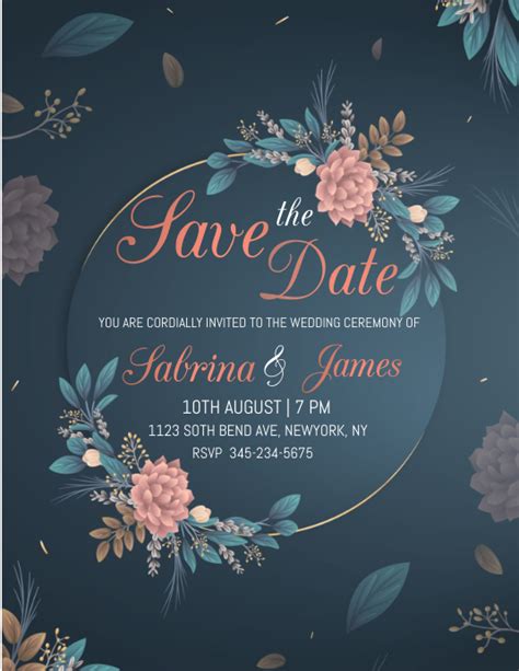 Wedding Invitation Template Postermywall