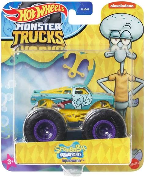 Hot Wheels Squidward Monster Trucks Spongebob Squarepants Series