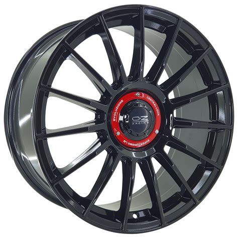 Jogo Rodas OZ Superturismo Golf Polo Corolla Aro 17x7 5 5x100 Preta