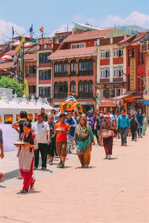 The Unesco World Heritage Site Of Boudhanath Stupa In Kathmandu Nepal