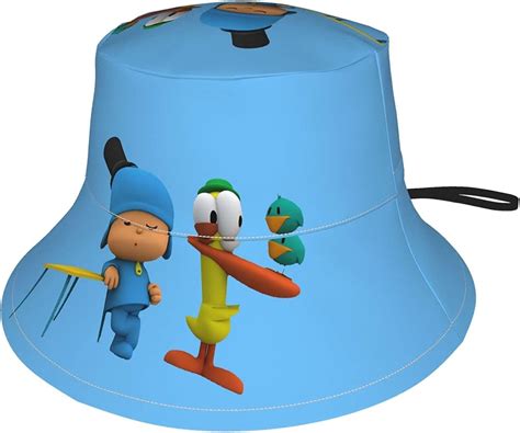 Hdadwy Pocoyo Kids Sun Hat Toddler Upf 50 Sunbucket Hat Nice Beach Hat