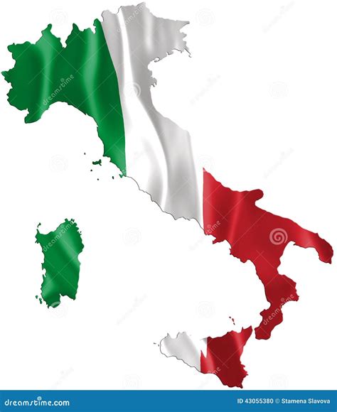 Italian Flag Map