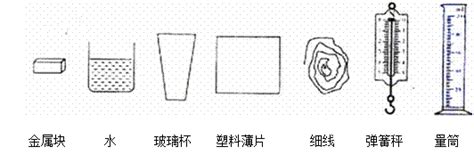 在一次物理兴趣小组的活动中，李老师为同学们提了以下实验器材和足够的水。如图12所示，用这器材同学们可探究很多物理现象和规律，请从其中任选你所