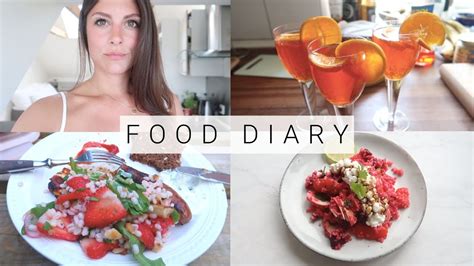 FOOD DIARY MIT GEWICHTSANGABEN LEICHTE REZEPTE FÜR DEN SOMMER