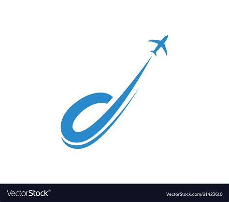 Airplane Fly Logo And Symbols Template Royalty Free Vector