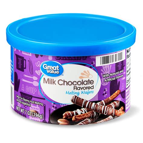 Great Value Milk Chocolate Flavored Melting Wafer, 7 oz - Walmart.com