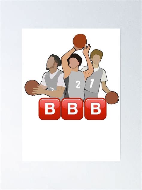 ball family big baller brand poster  xavierjfong redbubble