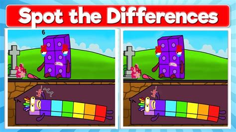 Spot The Differences Numberblocks Episode Youtube