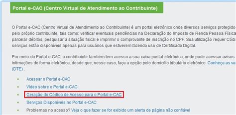 Como Gerar C Digo De Acesso Ao E Cac E Ver A Situa O Da Sua Restitui O