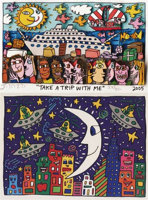 James Rizzi 1950 2011 2 D Pop Art TAKE A TRIP WITH ME Catawiki