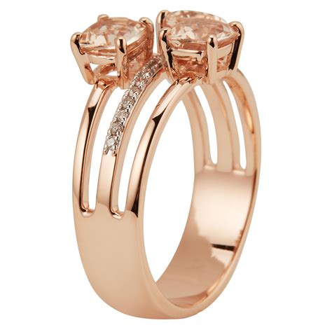 Morganit Ring Aaa Ct Brillanten Ct Ros Gold Qvc De