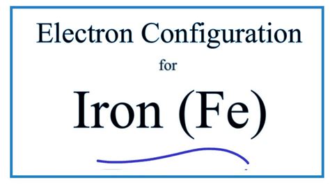 Electron Configuration Of Iron Full | worksheet today