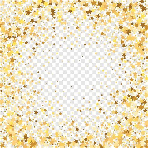 Premium Vector Star Sequin Confetti On Transparent Background Vector