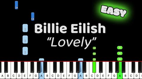 Billie Eilish Lovely Easy MARKS PIANO