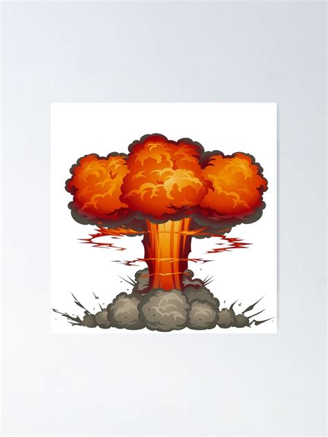 "explosion mushroom pop art" Poster for Sale by KnitNknot | Redbubble