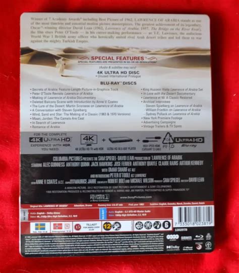 LAWRENCE OF ARABIA 60th Anniversary Limited Edition 4K HD Blu Ray