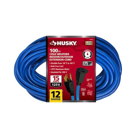 Husky Ft Medium Duty Cold Weather Indoor Outdoor Extension