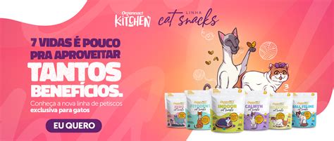 Linha Cat Snacks Vidas Pouco Para Tantos Benef Cios Organnact