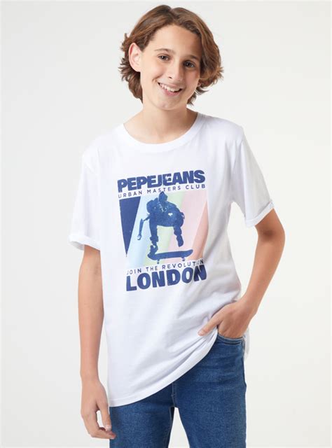 Ripley POLO PEPE JEANS PARA NIÑO MANGA CORTA ALGODÓN CALLEN