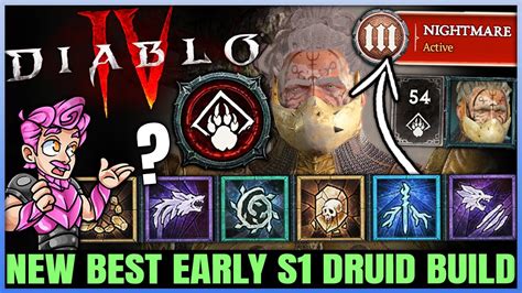 Diablo 4 New Best S1 Highest Damage Druid Build FAST 1 To 70