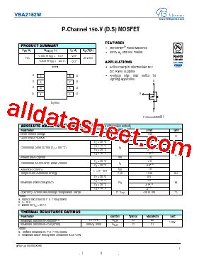 VBA2152M Datasheet PDF VBsemi Electronics Co Ltd